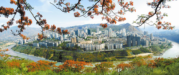 攀枝花中心城区全景